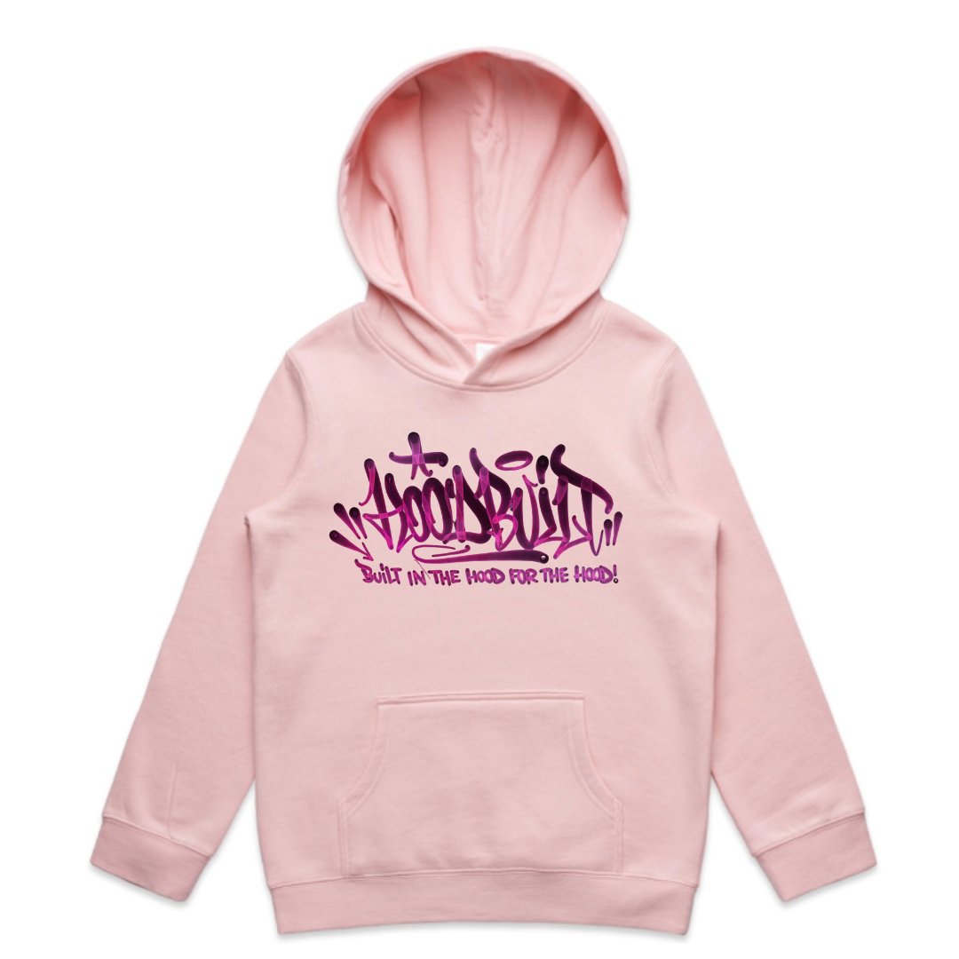 Faded Kids Pink Hoodies