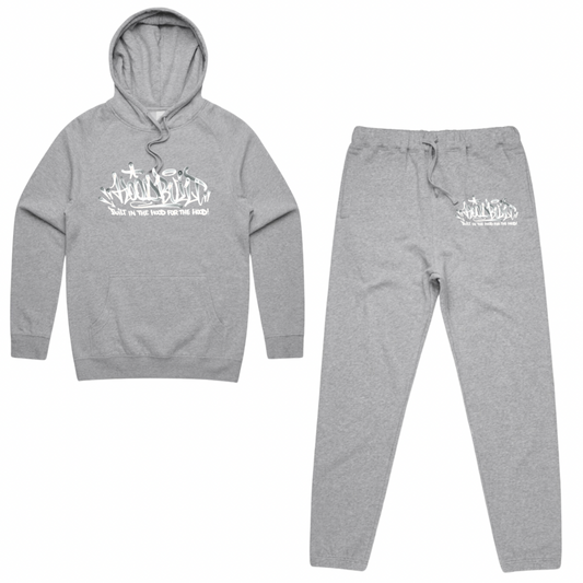 Adult Faded Grey Tracksuits