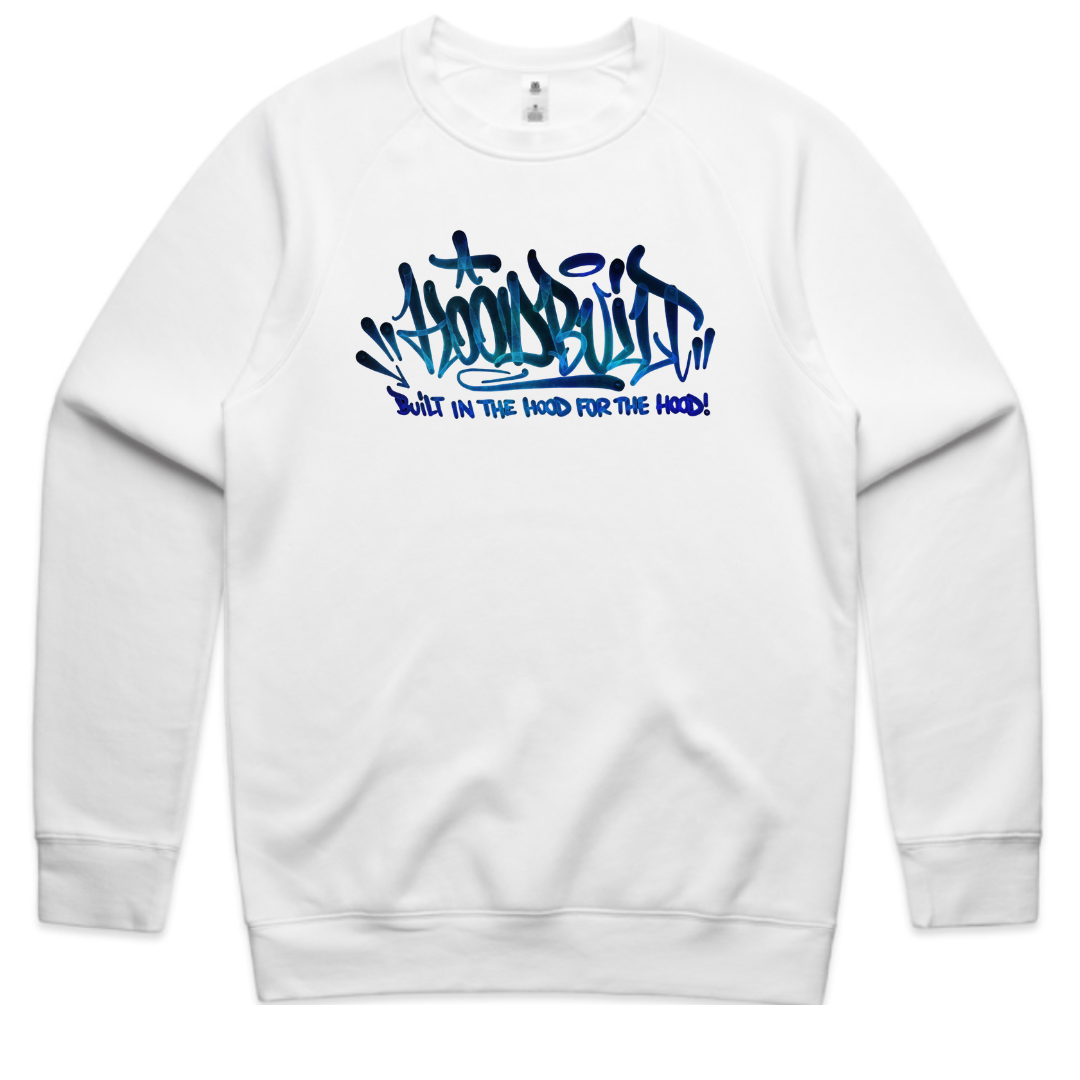 Adults Faded White Crewneck’s