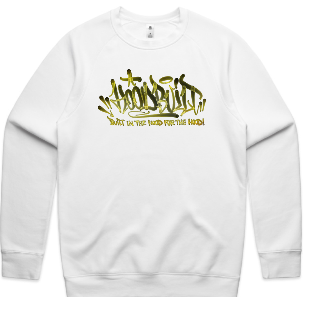 Adults Faded White Crewneck’s