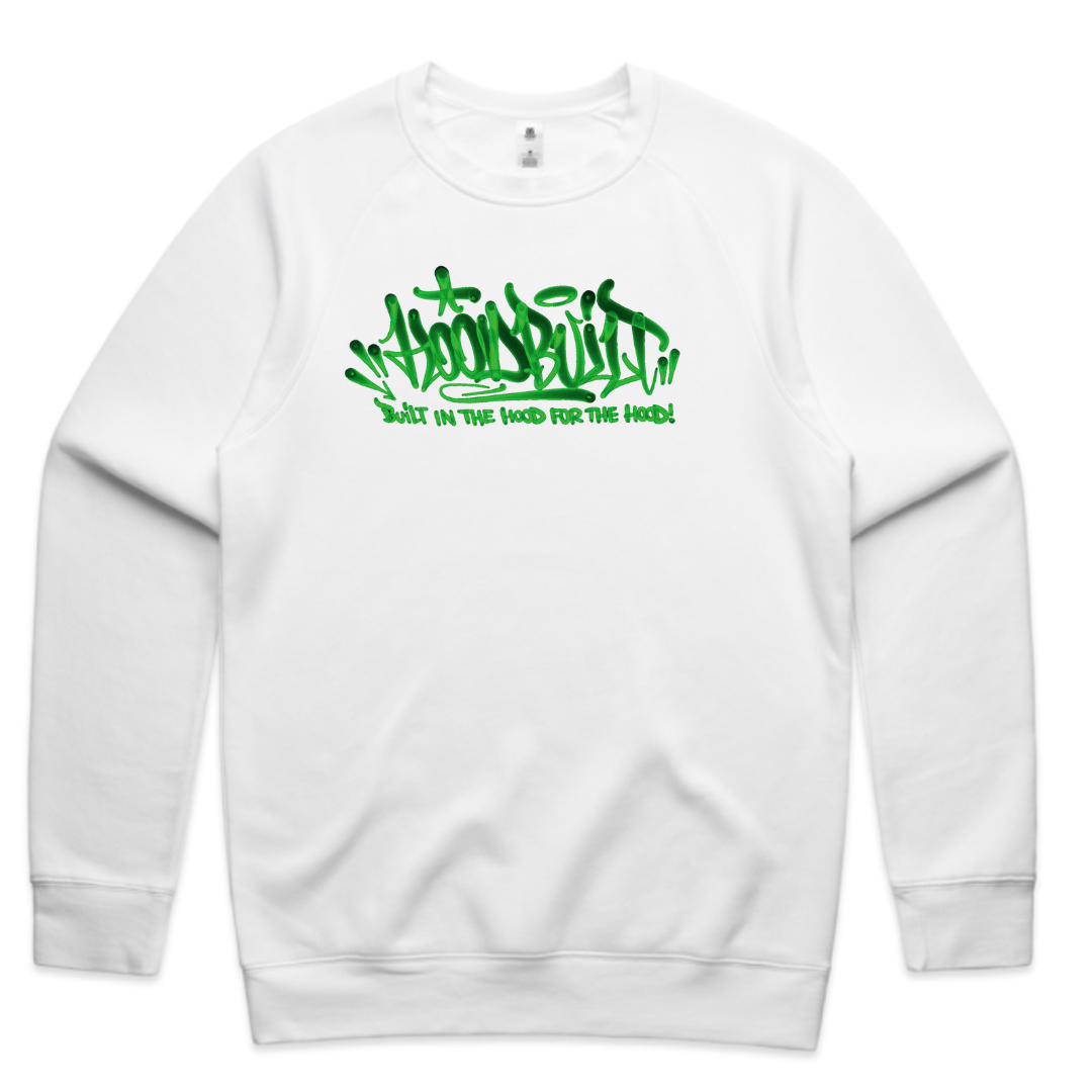 Adults Faded White Crewneck’s