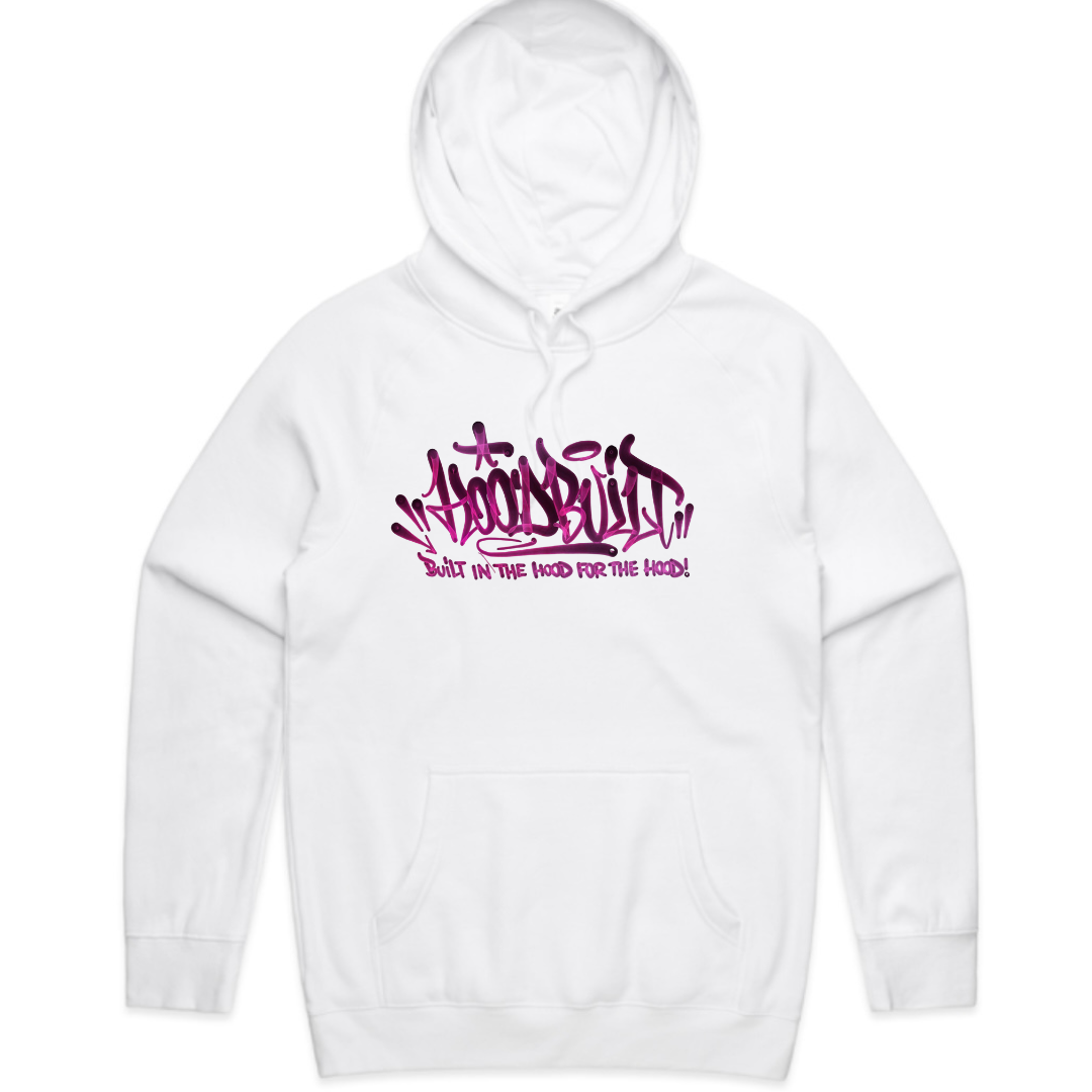 Adults Purple Font Faded Hoodies