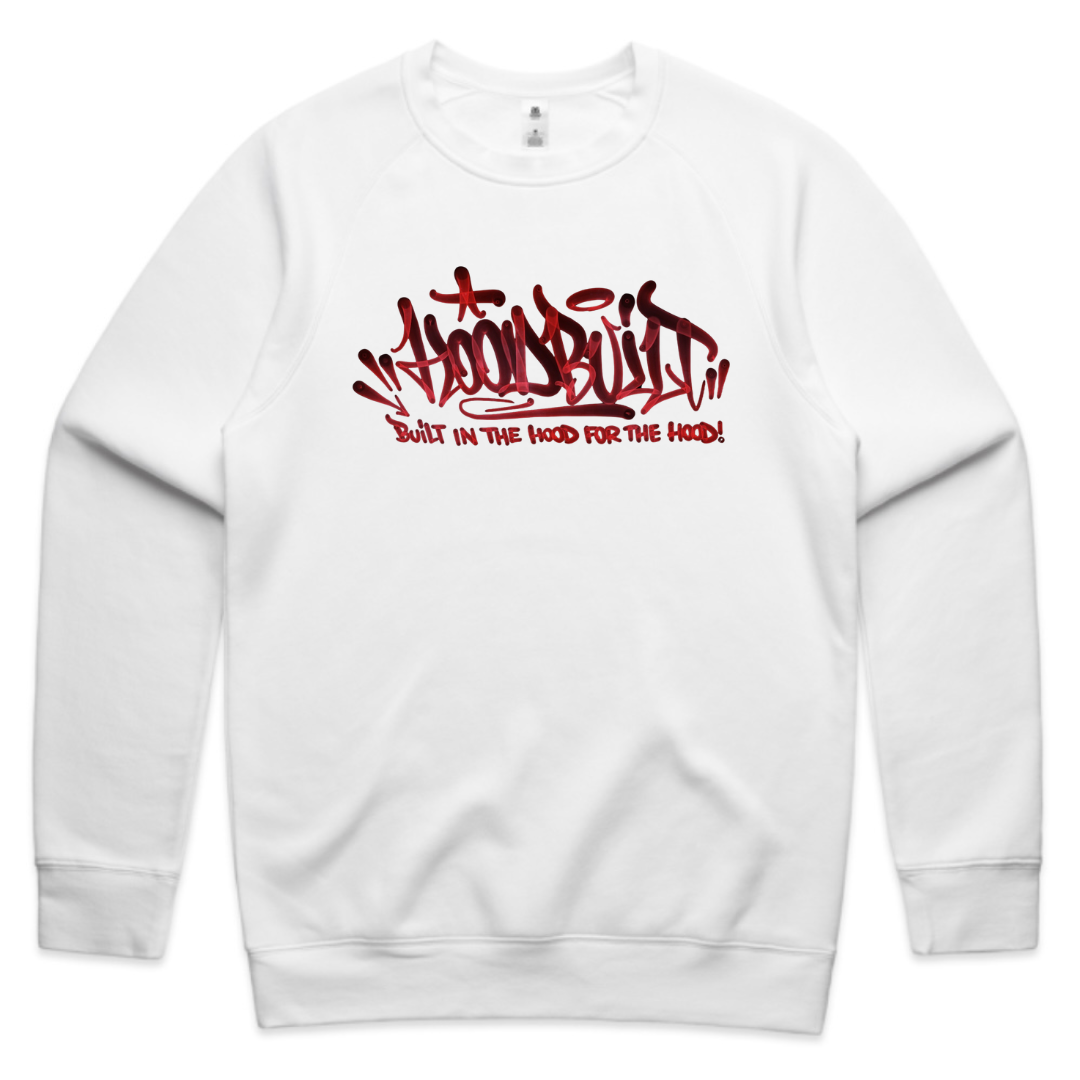 Adults Faded White Crewneck’s