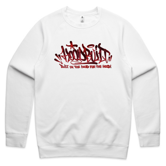 Adults Faded White Crewneck’s