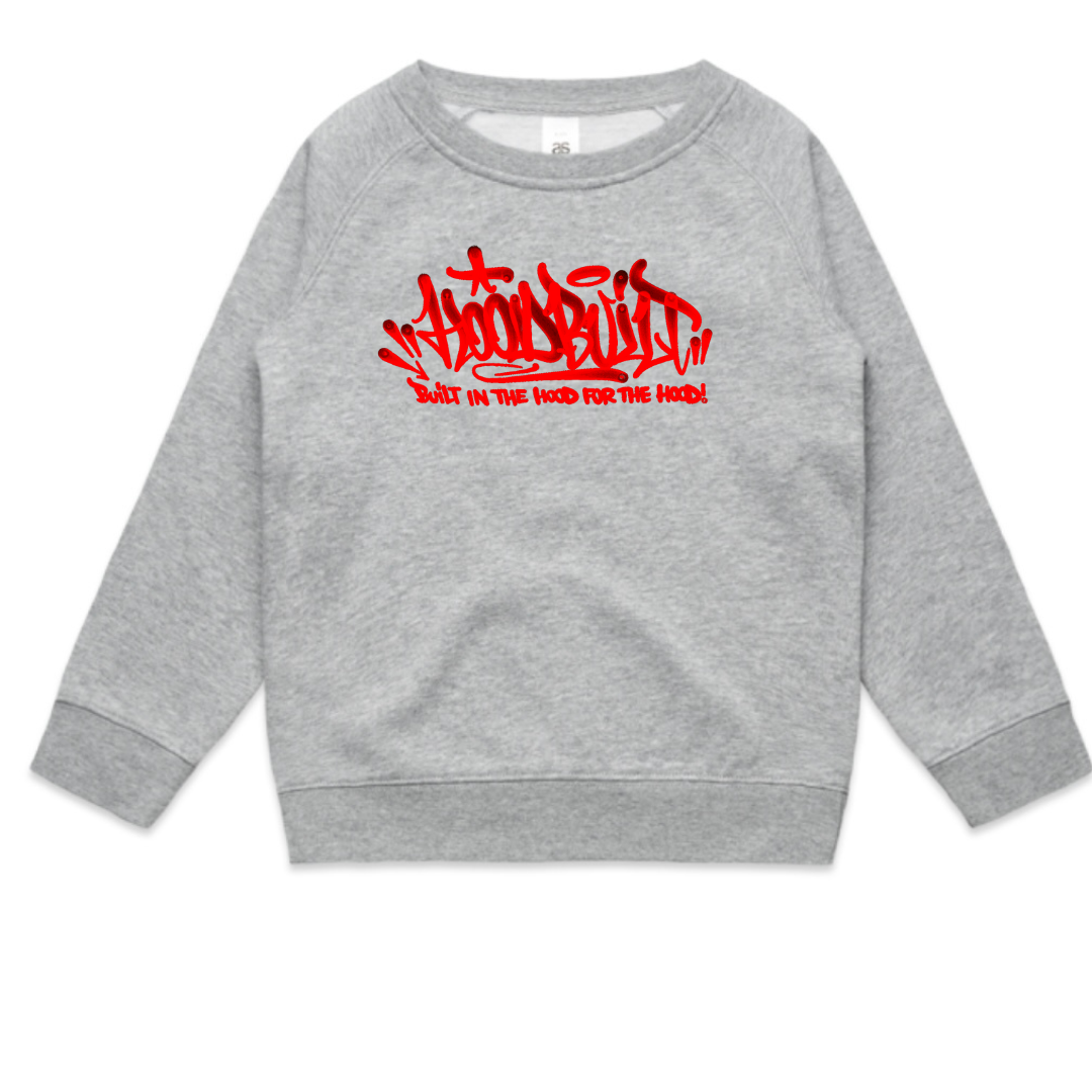 Faded Kids Grey Crewnecks