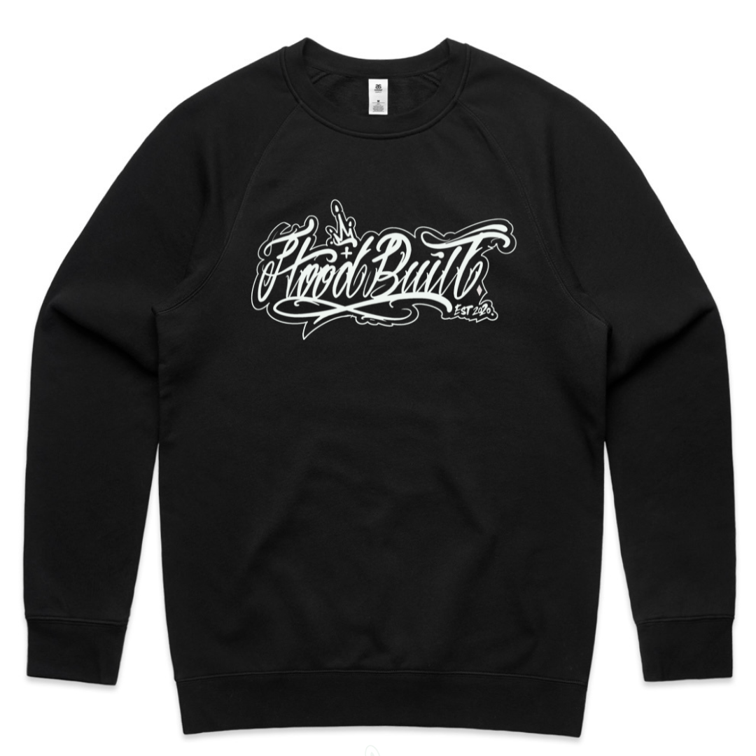 Adults Black Scripture Crewnecks