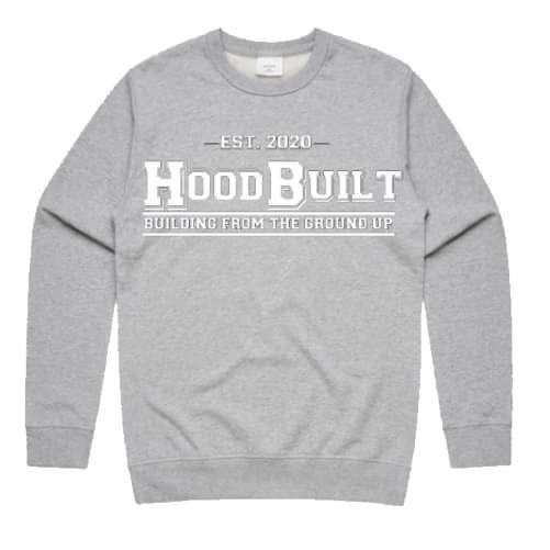 Adults Grey DropOut Crewnecks