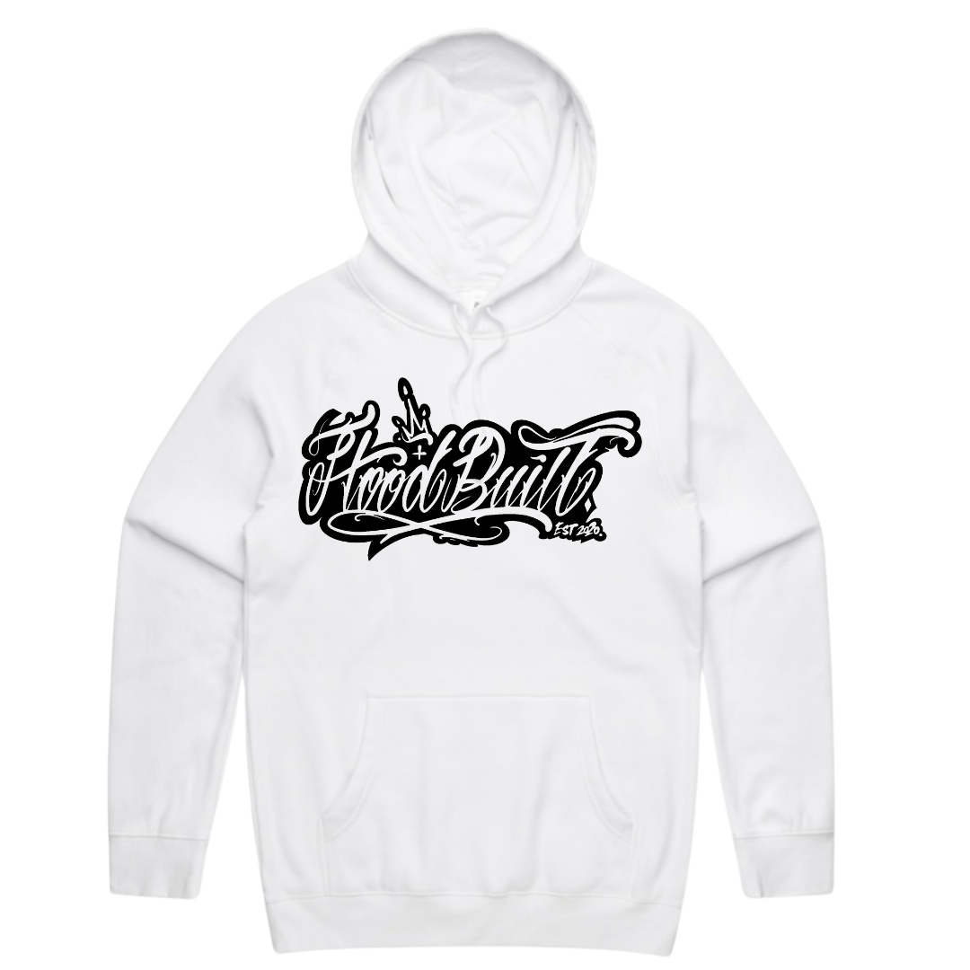 Adults White Scripture Hoodies