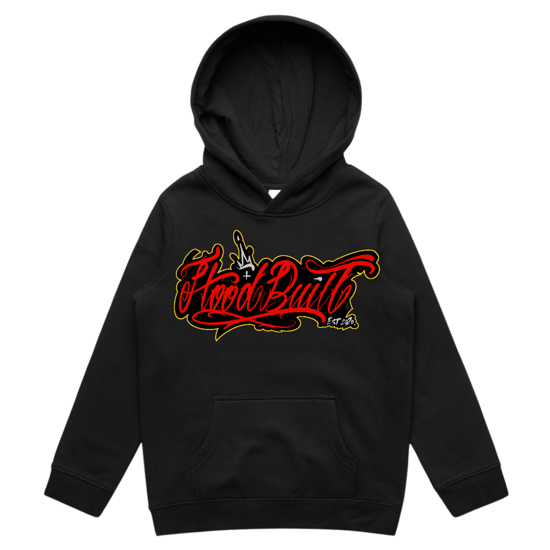 Kids Black Scripture Hoodies