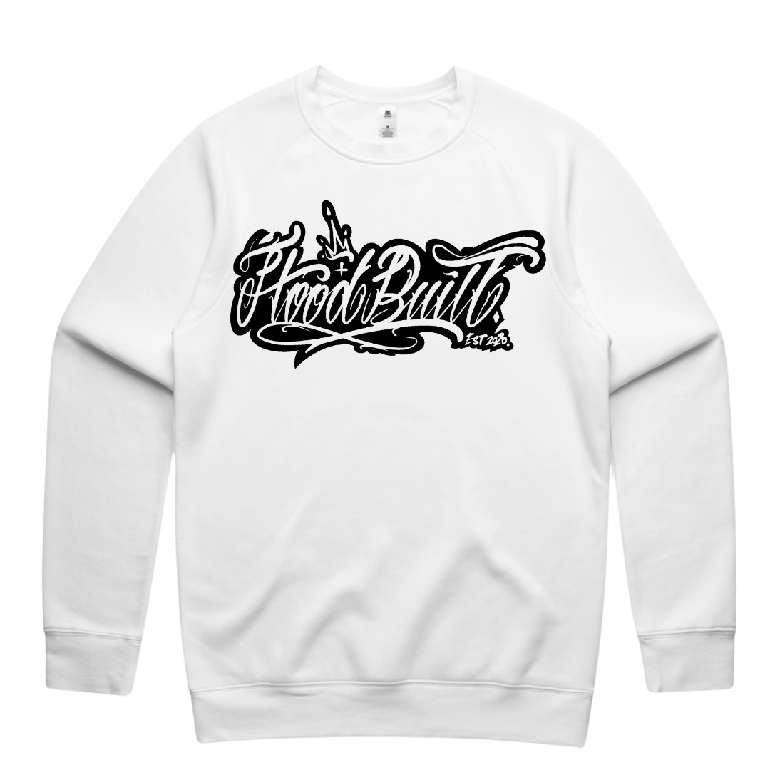 Adults White Scripture Crewnecks