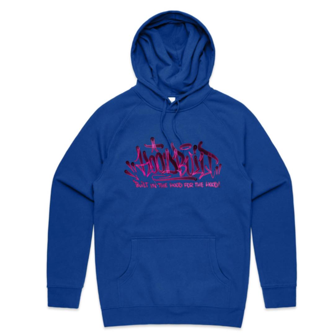 Adults Purple Font Faded Hoodies