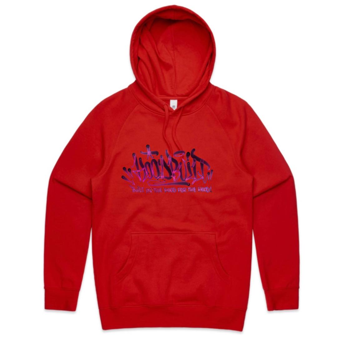 Adults Purple Font Faded Hoodies