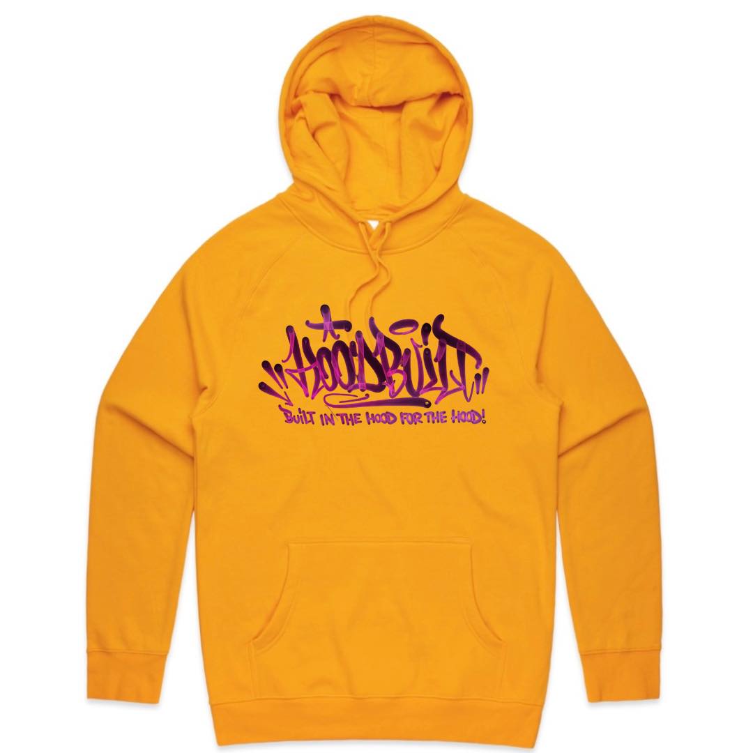 Adults Purple Font Faded Hoodies