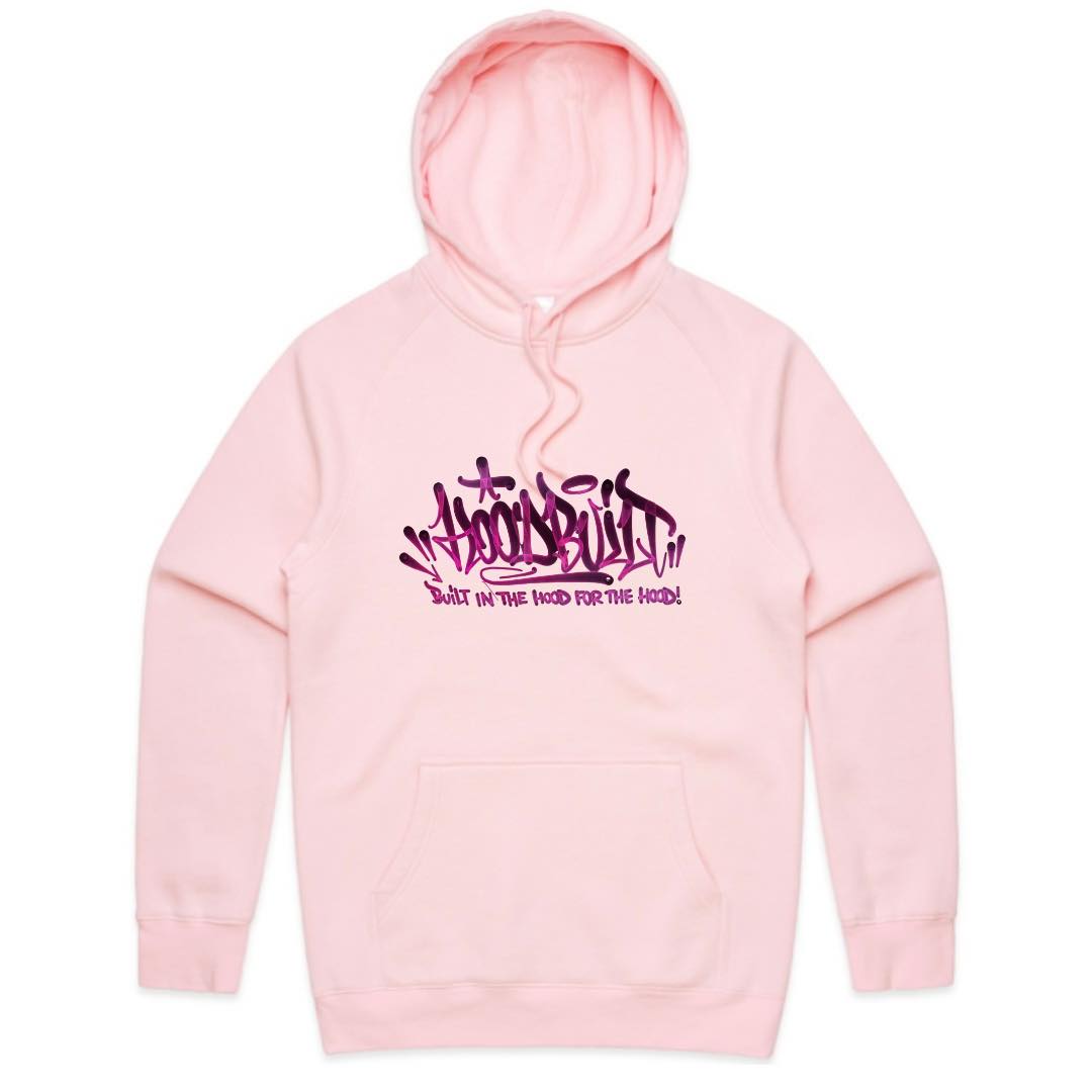 Adults Purple Font Faded Hoodies