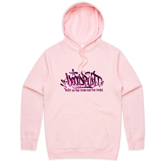 Adults Purple Font Faded Hoodies