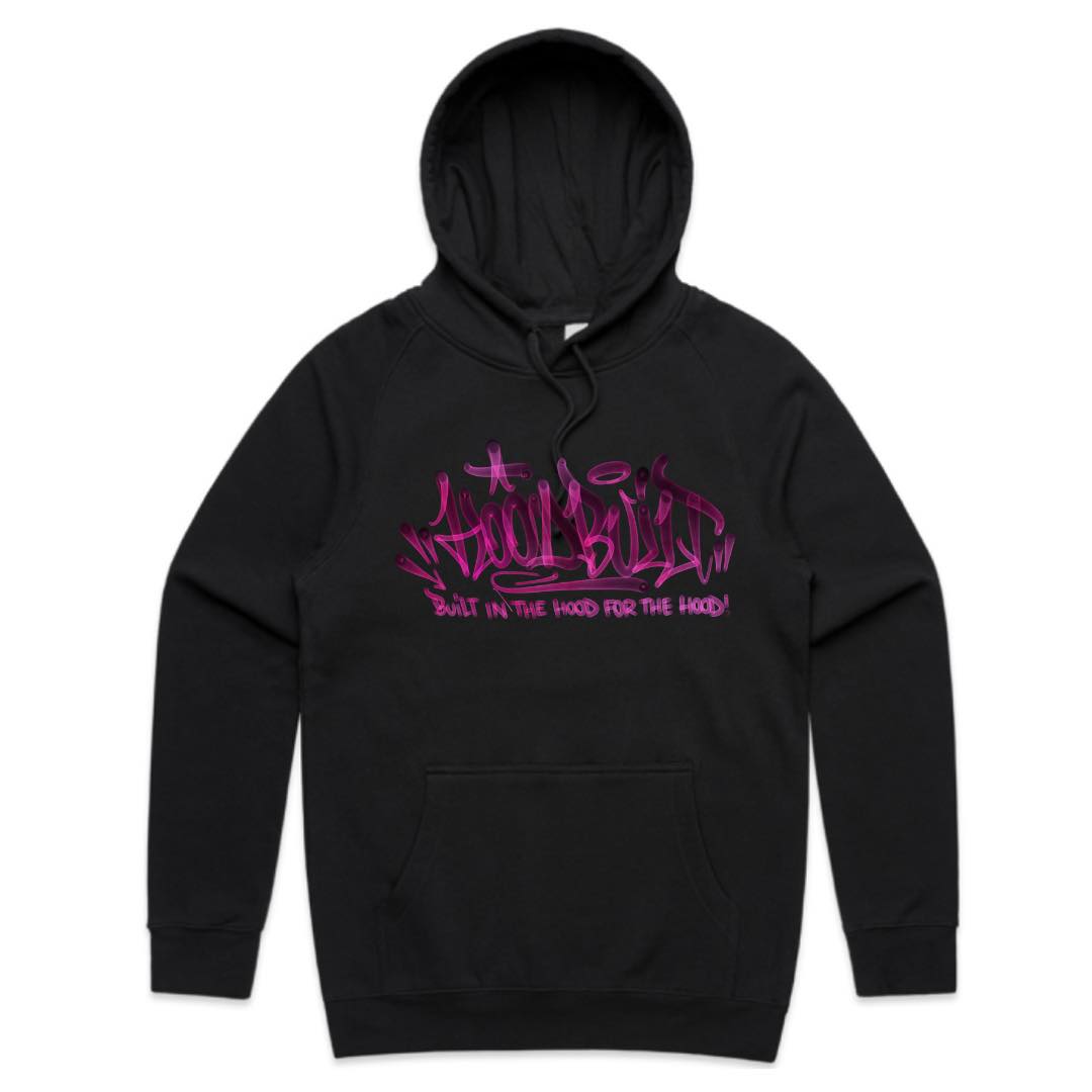 Adults Purple Font Faded Hoodies